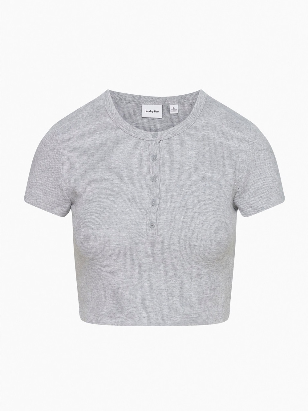 Aritzia button down cropped tee
